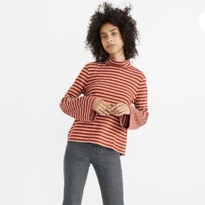 Madewell Wide-Sleeve Mock Neck